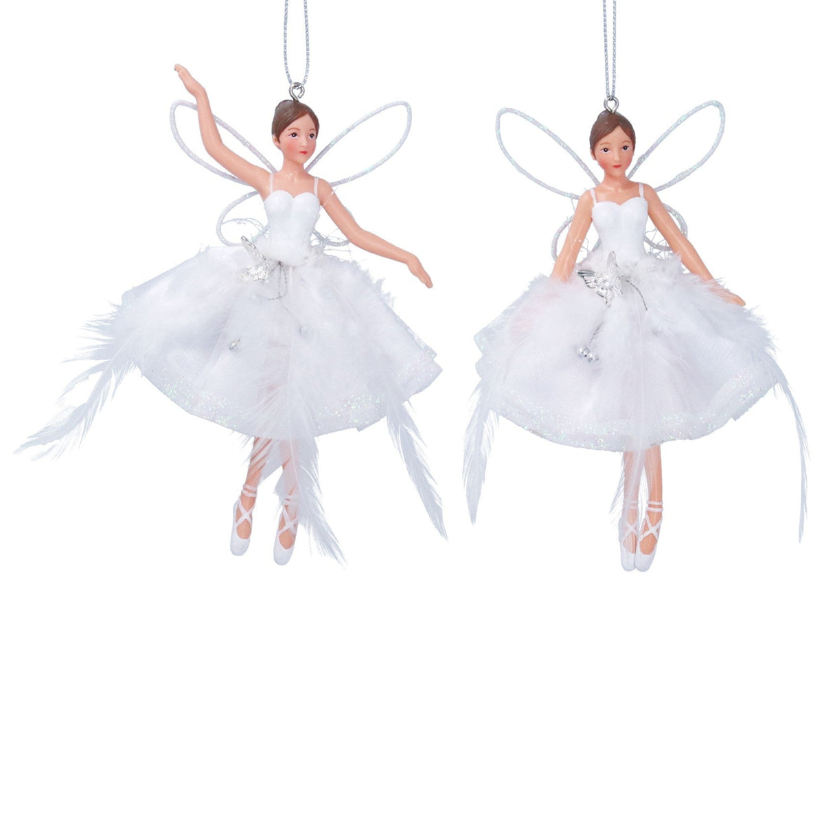 Resin/Organza White Feather Fairy