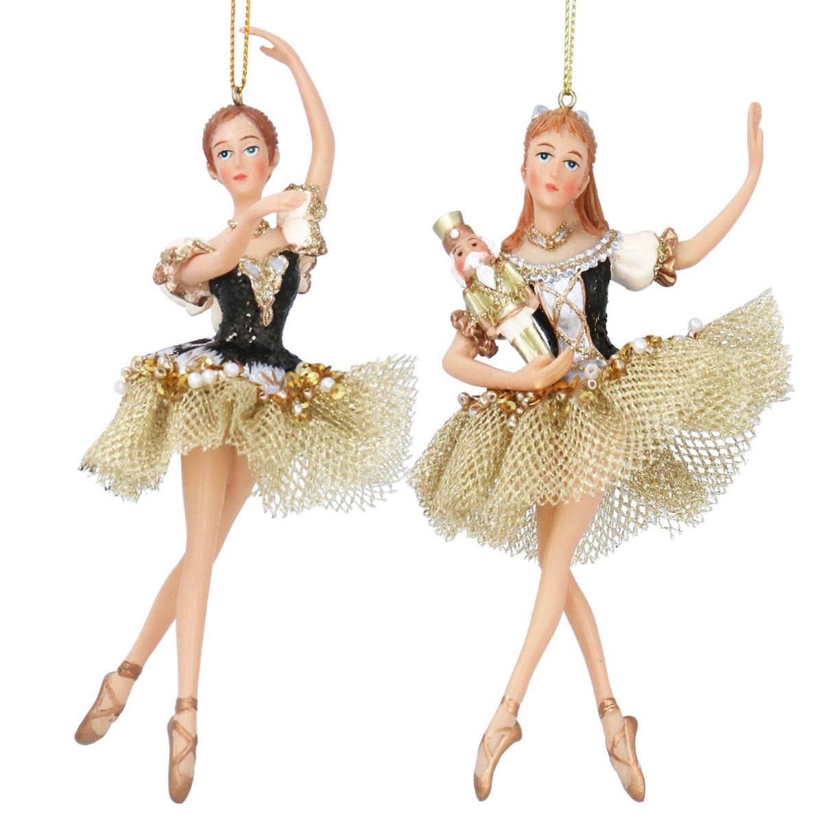 Gold Clara w/doll & Sugarplum Decoration