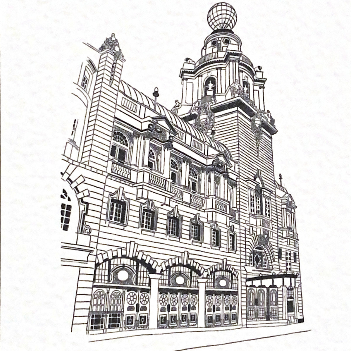 Coliseum Sketch Greetings Card