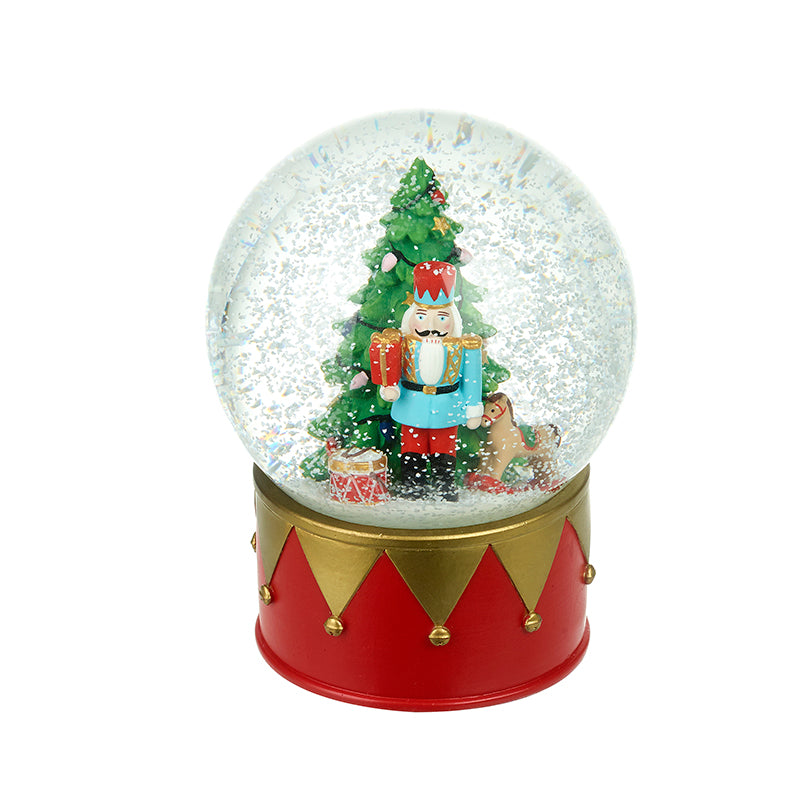 Xmas Tree &amp; Nutcracker Soldier Snowglobe