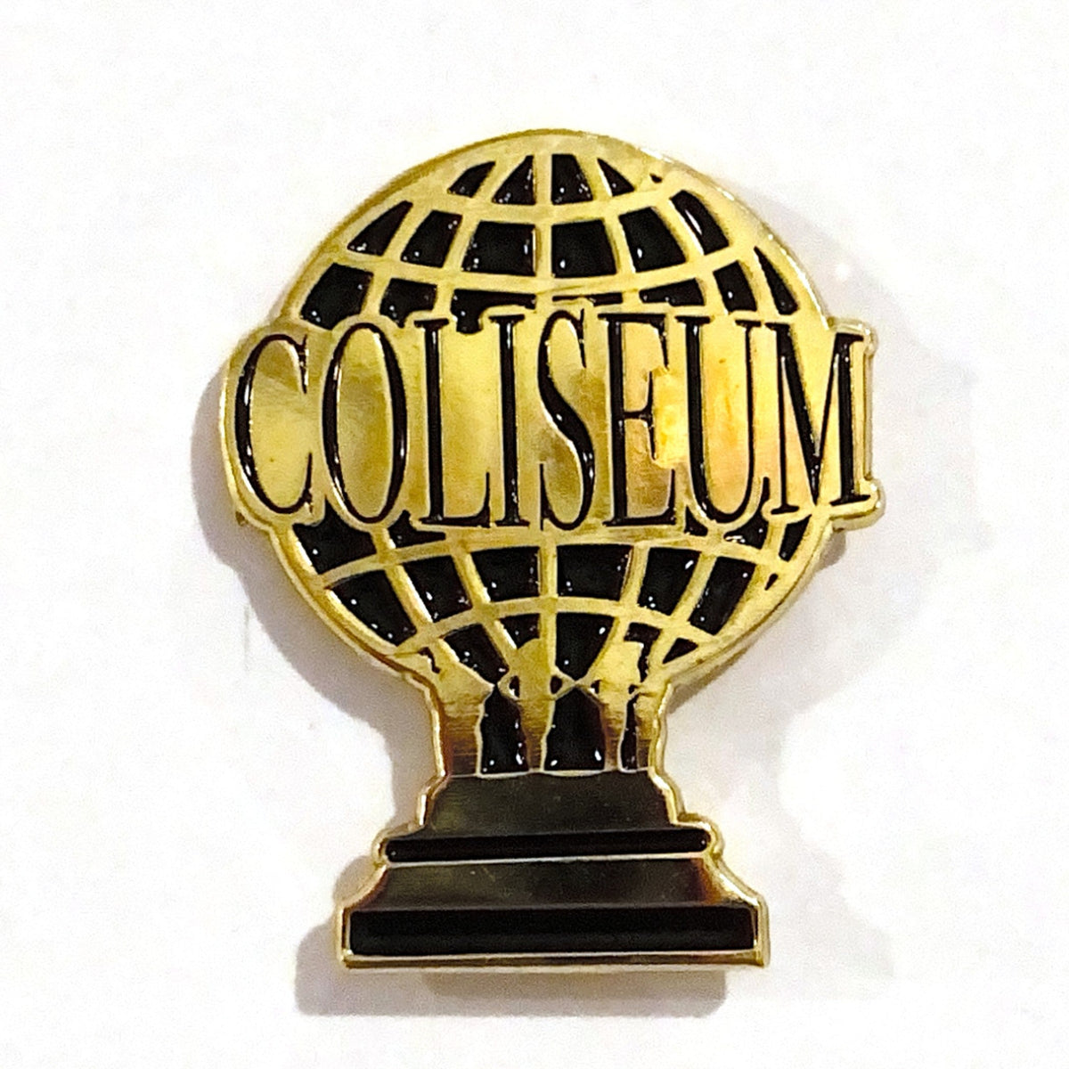 Coliseum Globe Pin Badge