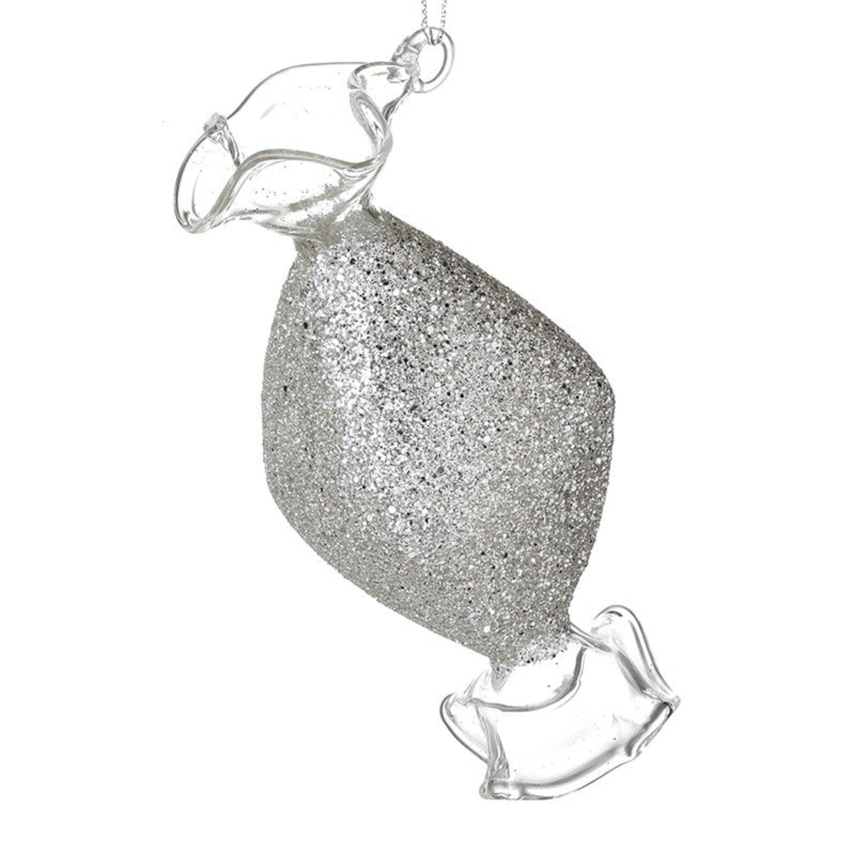Hanging Silver Glitter glass Sweet