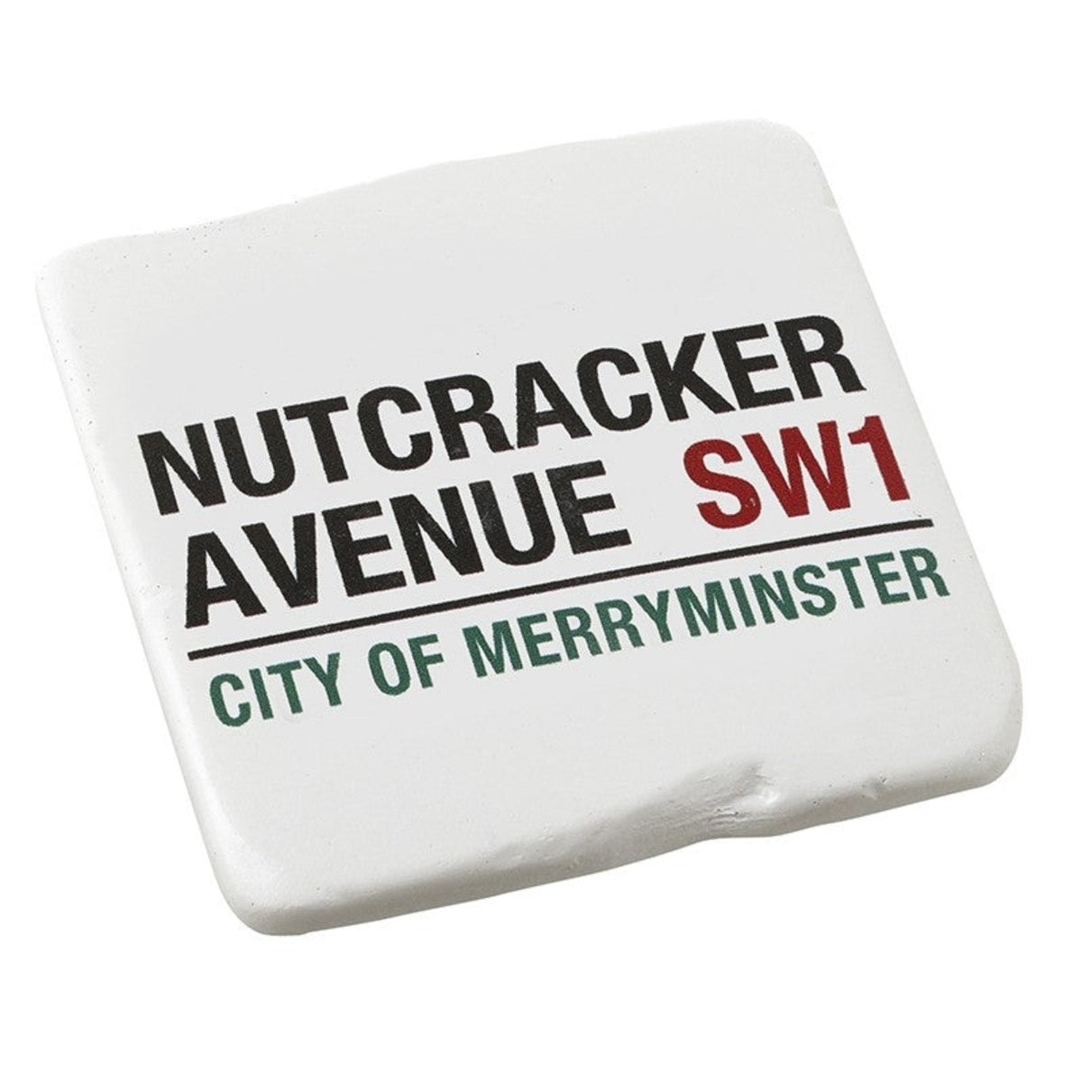 White Resin Nutcracker Avenue Coaster