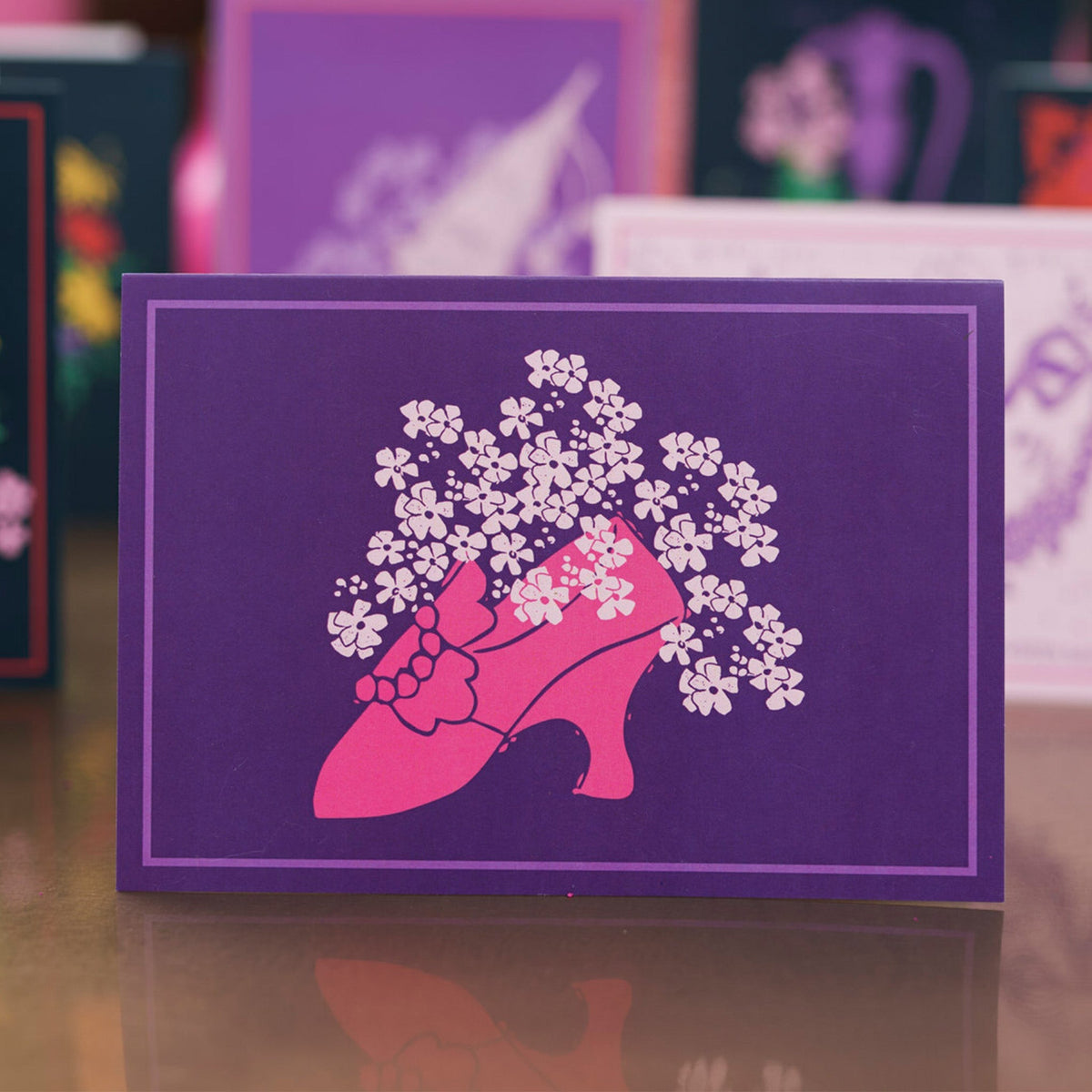 Floral Shoe Greetings Card - Boo•kay ldn