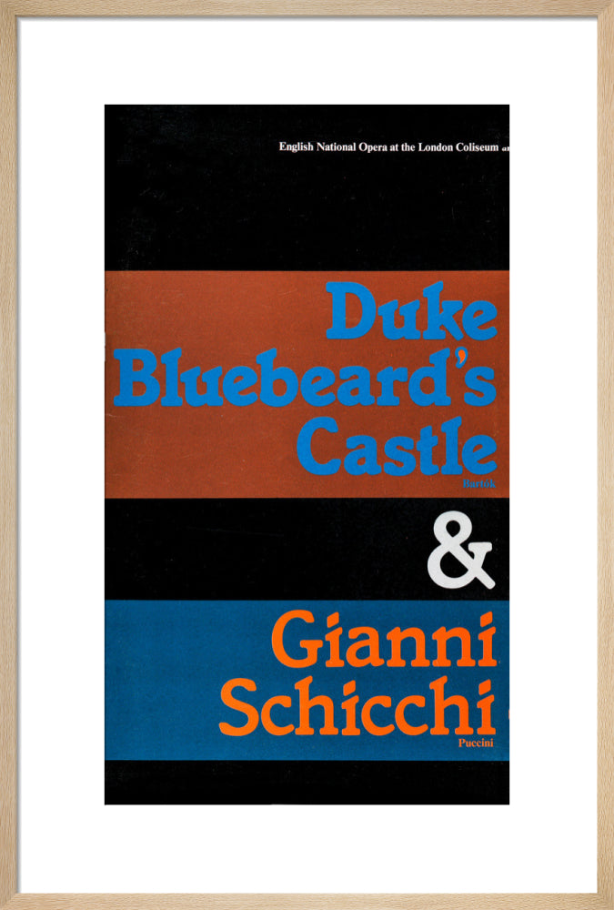 Duke Bluebeard&#39;s Castle, 1978, Programme Cover