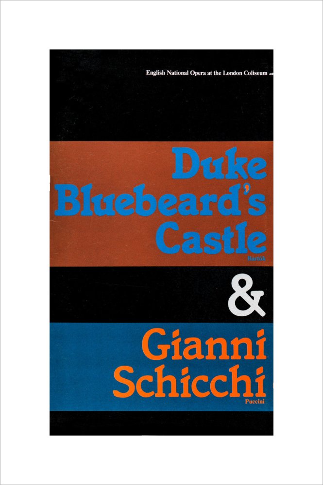 Duke Bluebeard&#39;s Castle, 1978, Programme Cover