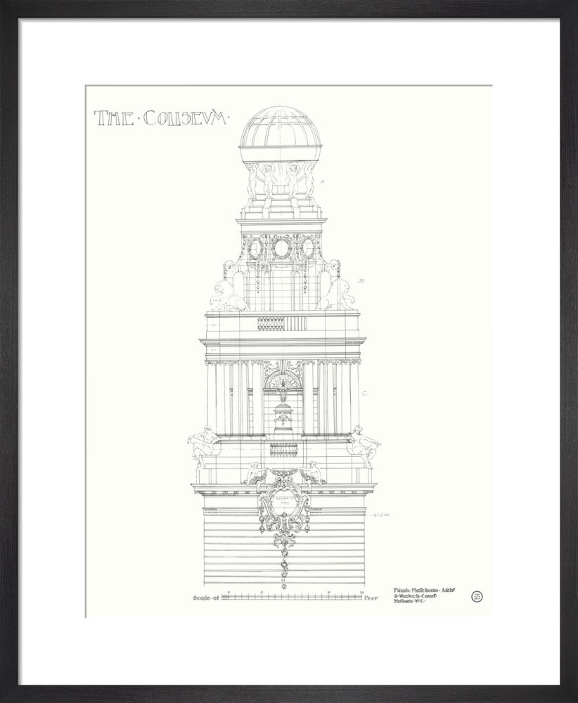 Frank Matcham - Coliseum Tower Original Plans