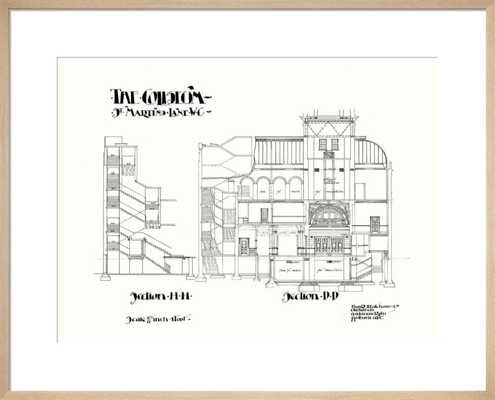Frank Matcham - Section D:D Original Plans