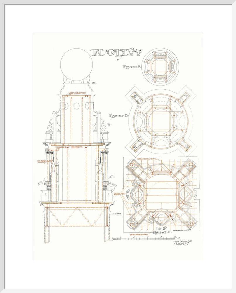 Frank Matcham - Coliseum Tower Detailed Plans
