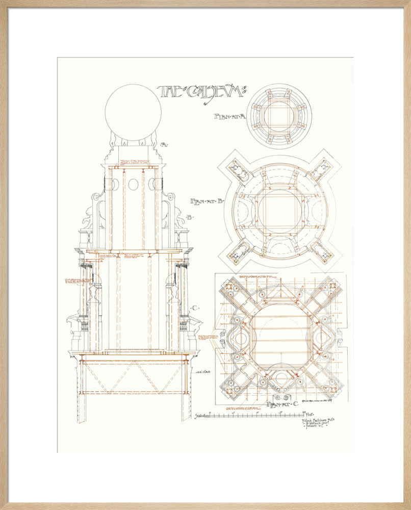 Frank Matcham - Coliseum Tower Detailed Plans