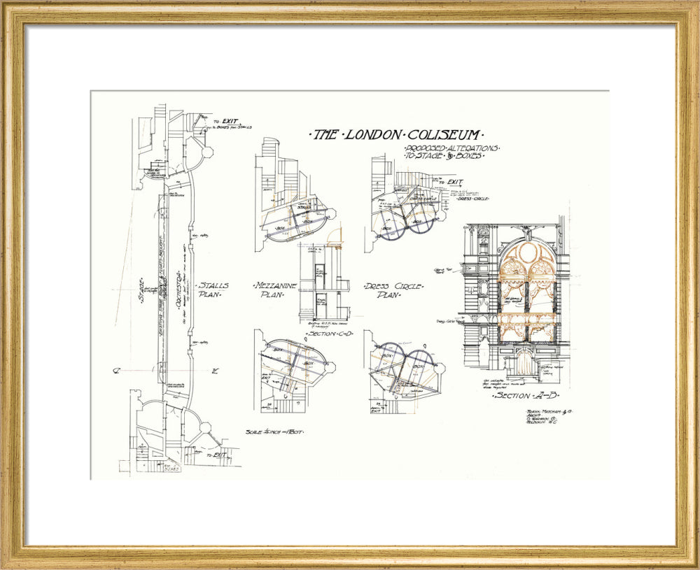 Frank Matcham - Section A:B Original Plans